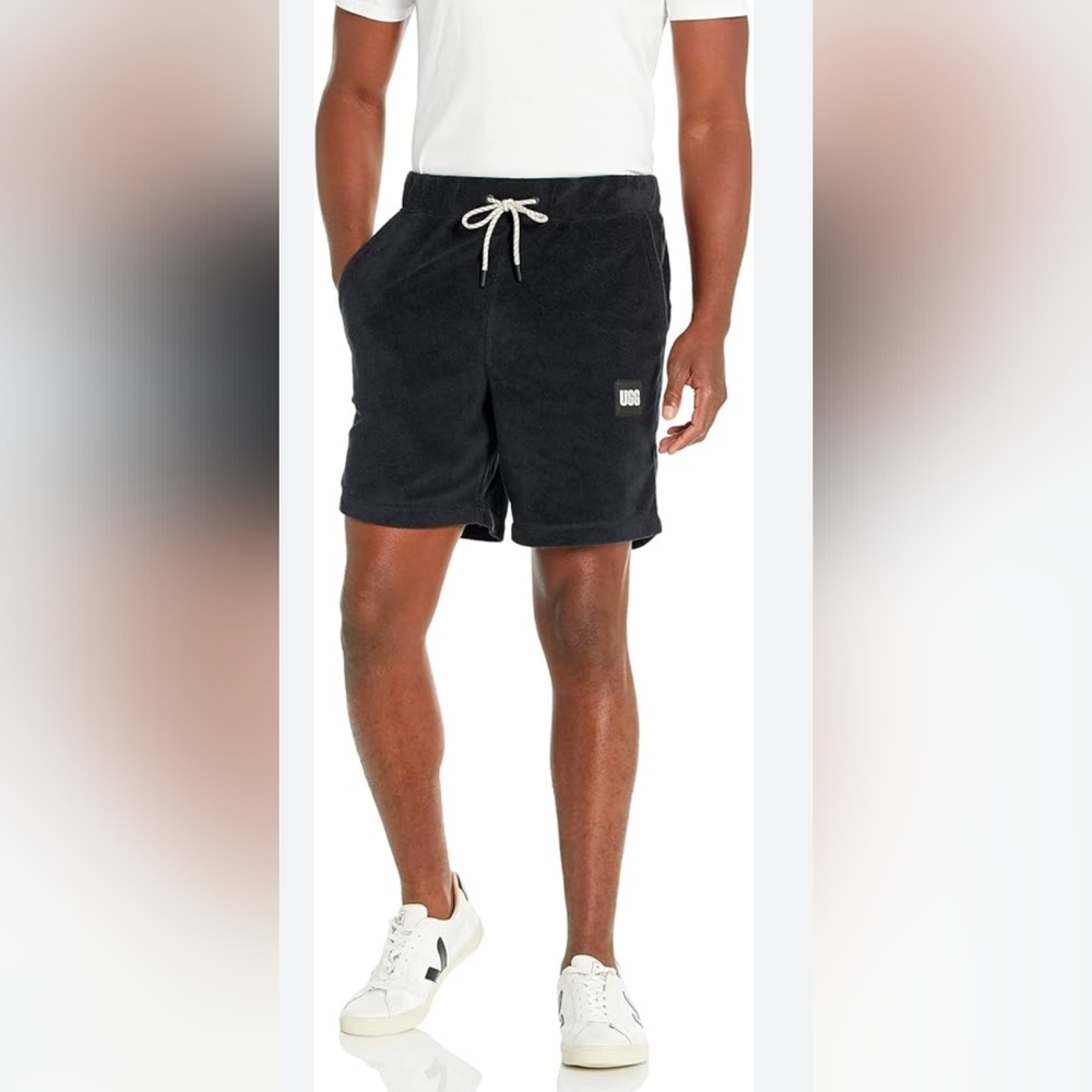 UGG Black Terry Shorts